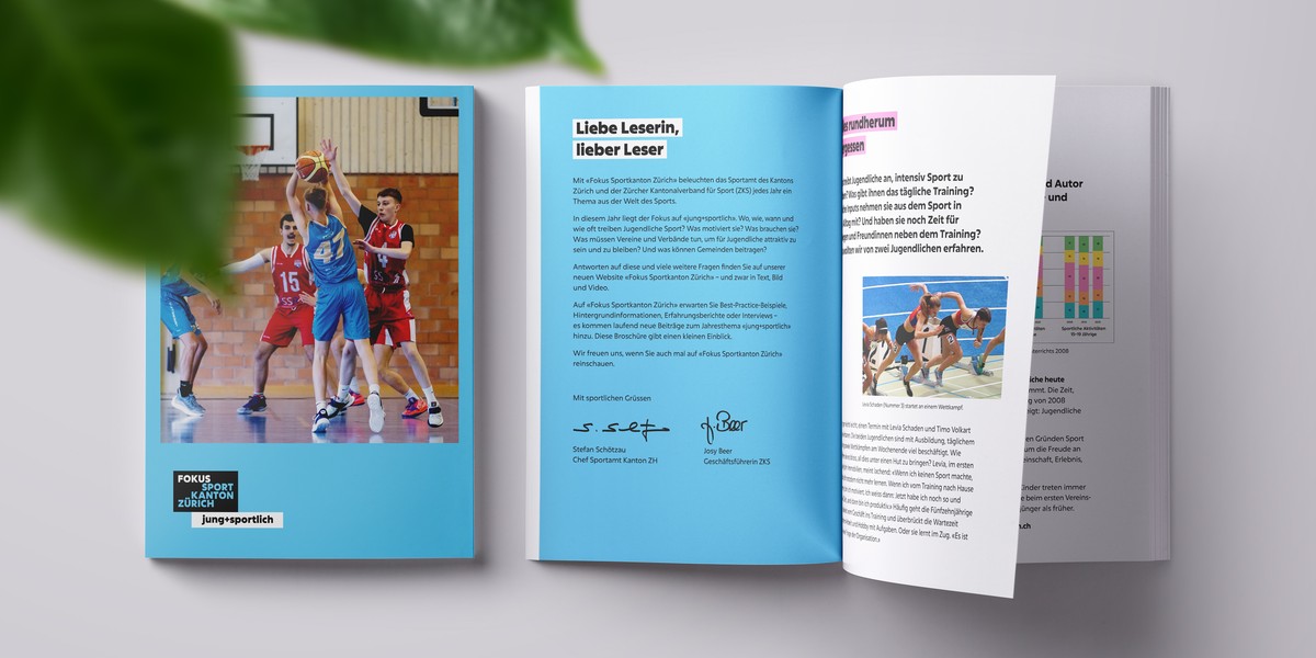 Teaserbroschüre für Fokus Sportkanton Zürich