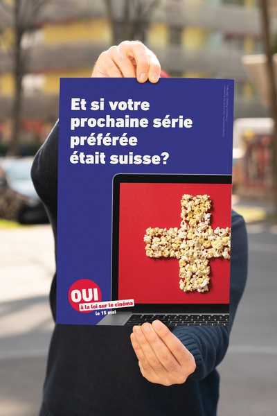 Französisches A3-Plakat Ja zum Filmgesetz