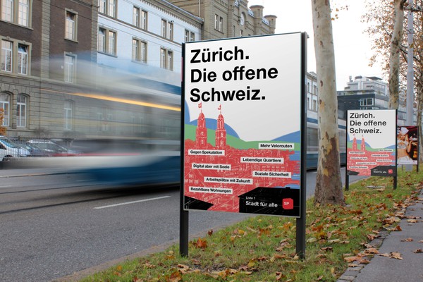 Beitragsbild - zum Beitrag Wahlplakat für die SP Stadt Zürich